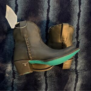 Stylish Black Leather Ankle Boots